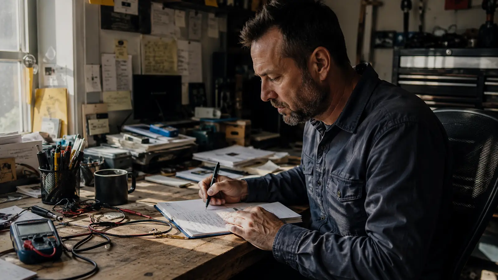 How a Cluttered Workbench Desk Finally Got Organized